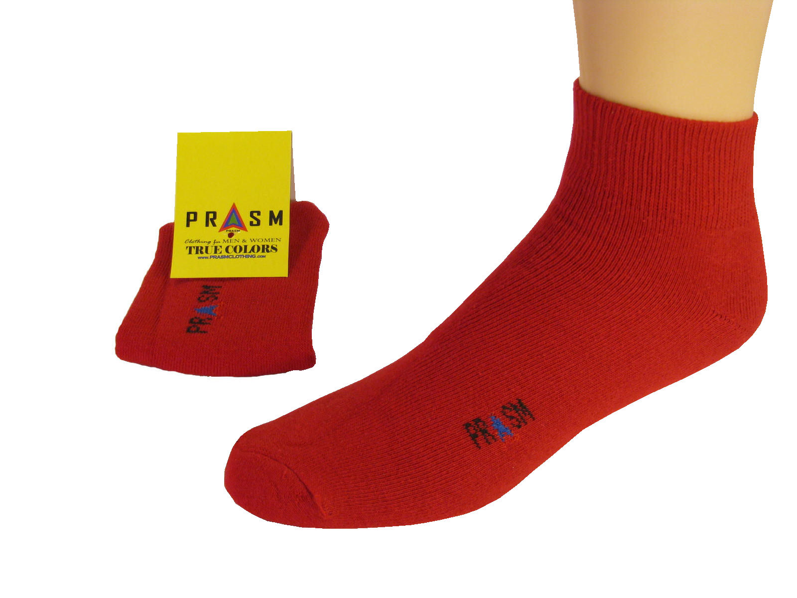 PRASM Men’s ANKLE Sock – DARK RED – Style #003 – 3 PACK | PRASM Clothing