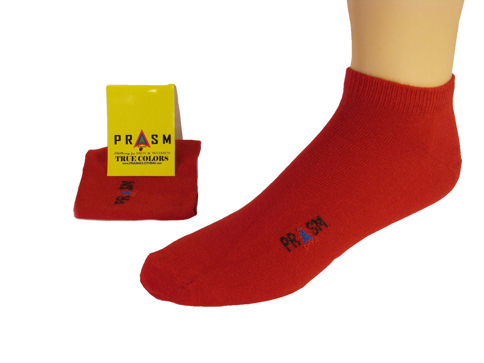 PRASM NO SHOW Sock – DARK RED – Style #132 – 3 PACK | PRASM Clothing